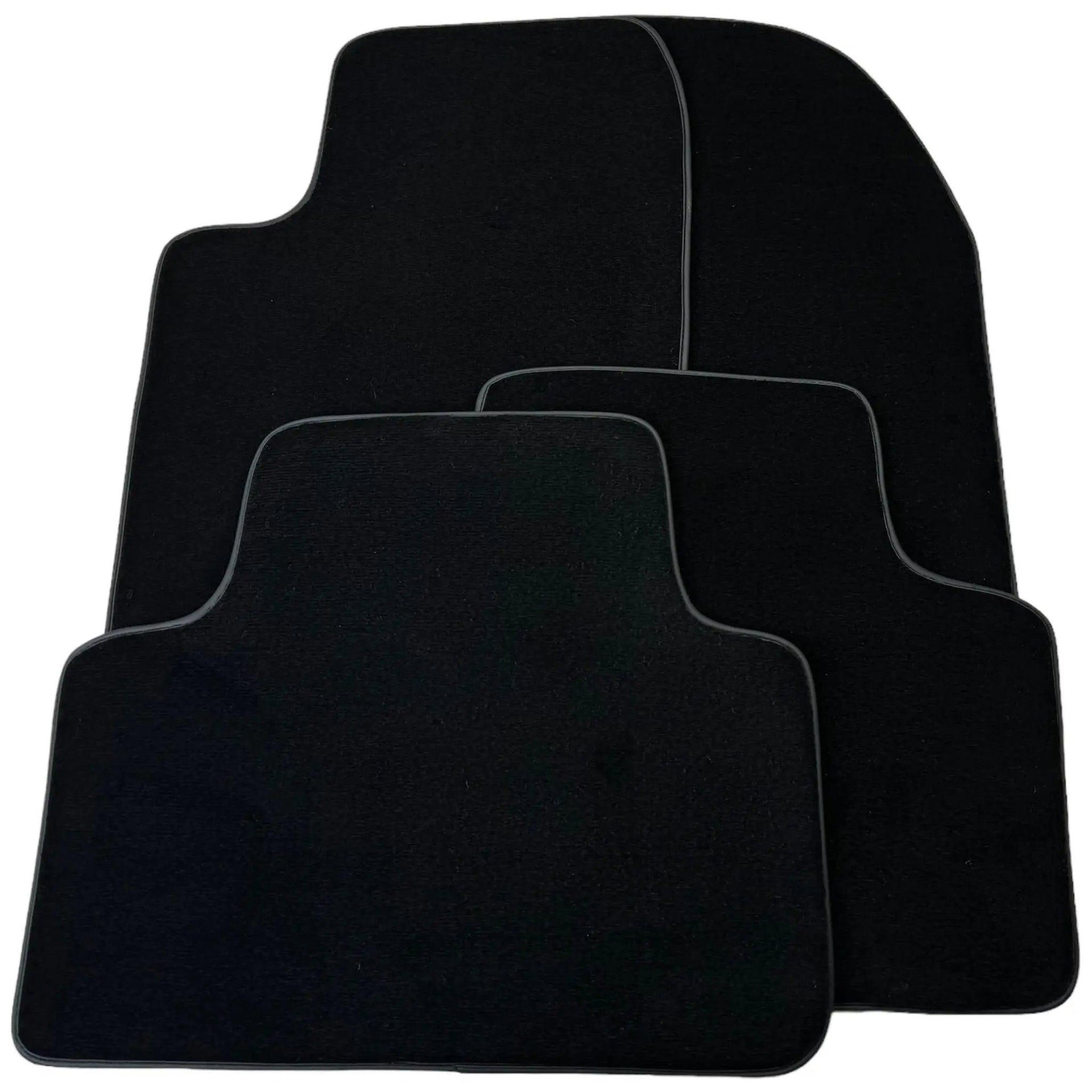 Black Floor Mats for Jeep Renegade Plug-in Hybrid (2020-2024) Co Driver with Fixing System - AutoWin
