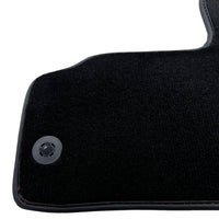 Black Floor Mats for Lamborghini Gallardo With Red Leather - AutoWin