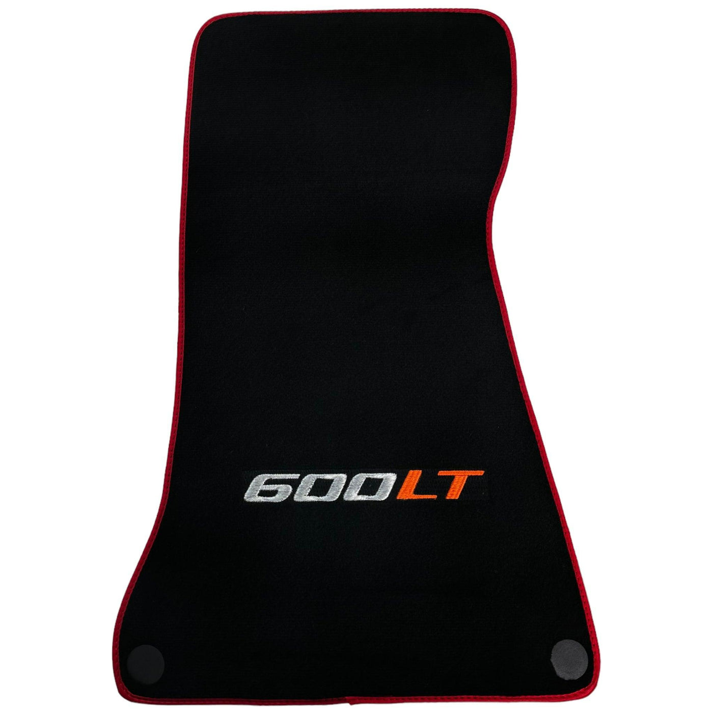 Black Floor Mats for McLaren 600 LT (2018-2020) With Red Trim - AutoWin