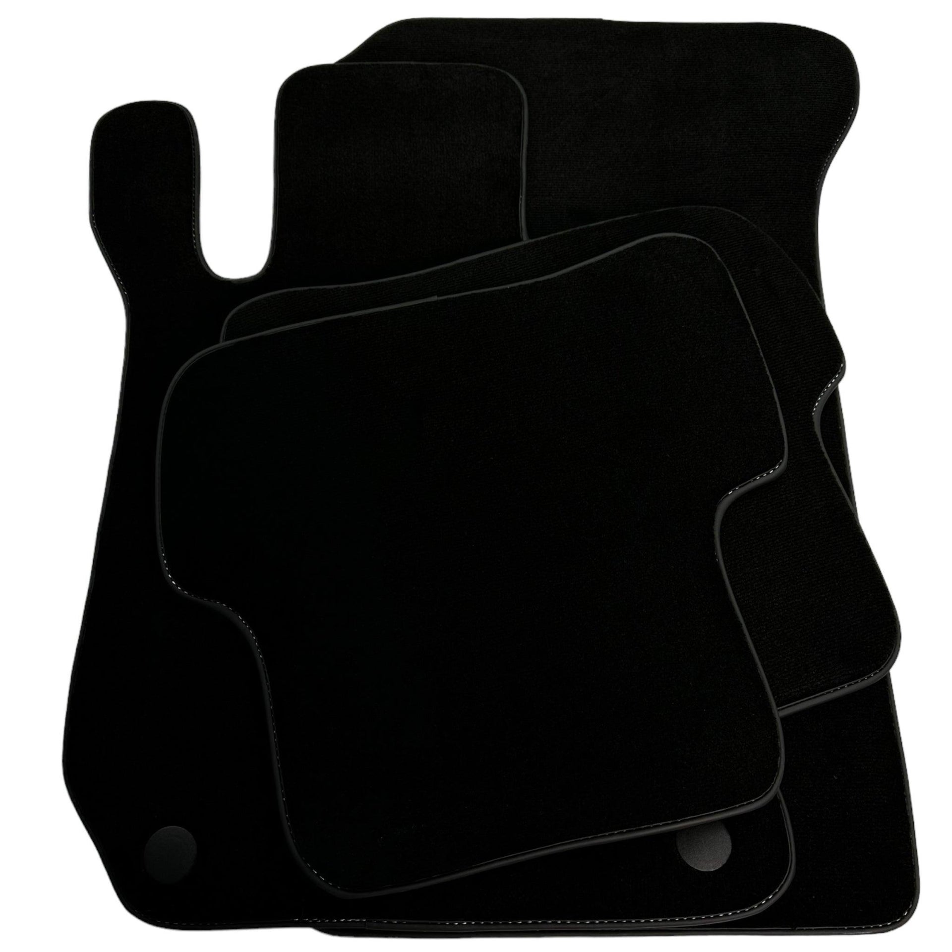 Black Floor Mats For Mercedes-Benz C-Class W204 (2007-2014) - AutoWin