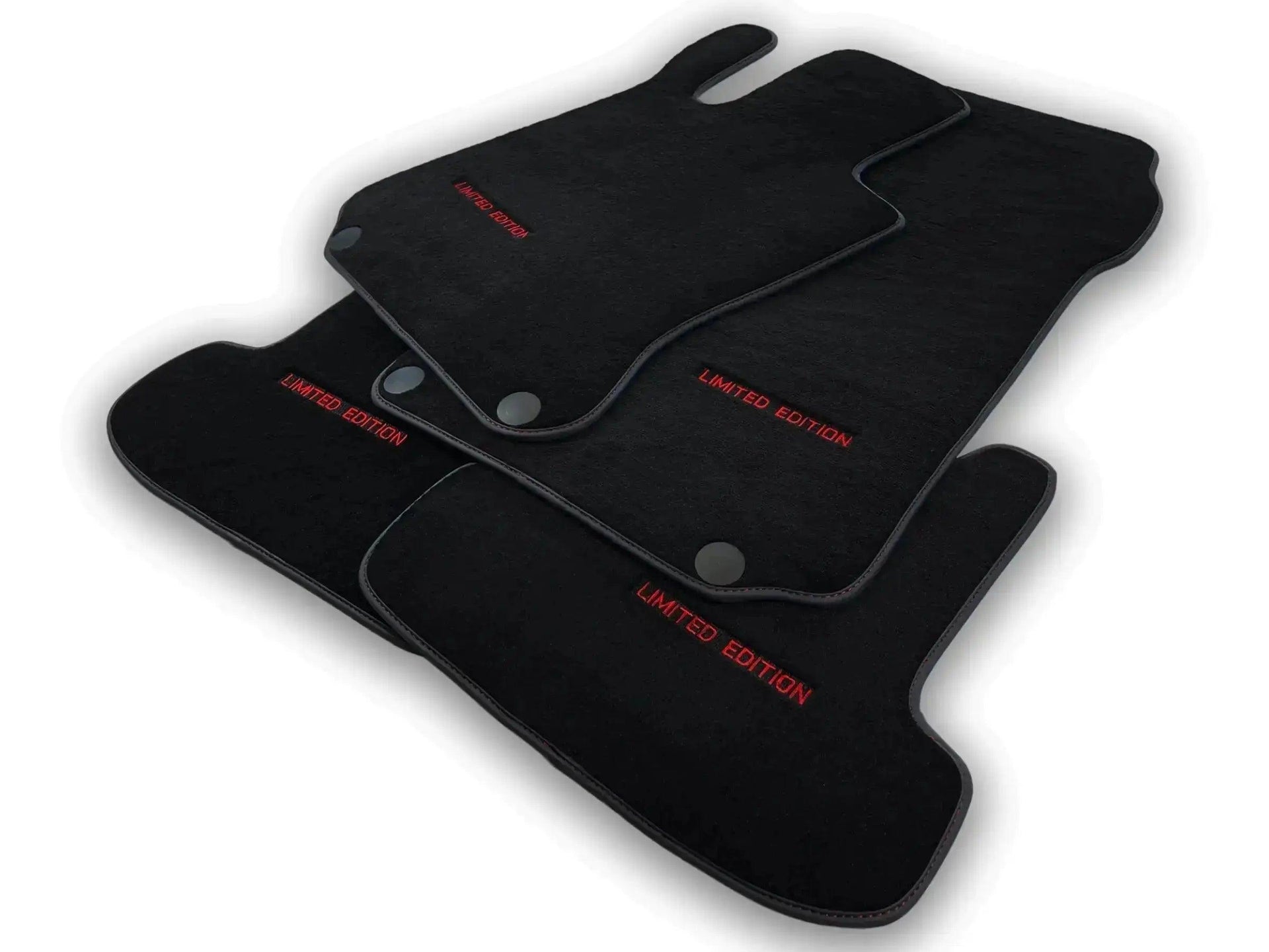 Black Floor Mats For Mercedes Benz EQS-Class X296 (2022-2023) | Limited Edition - AutoWin