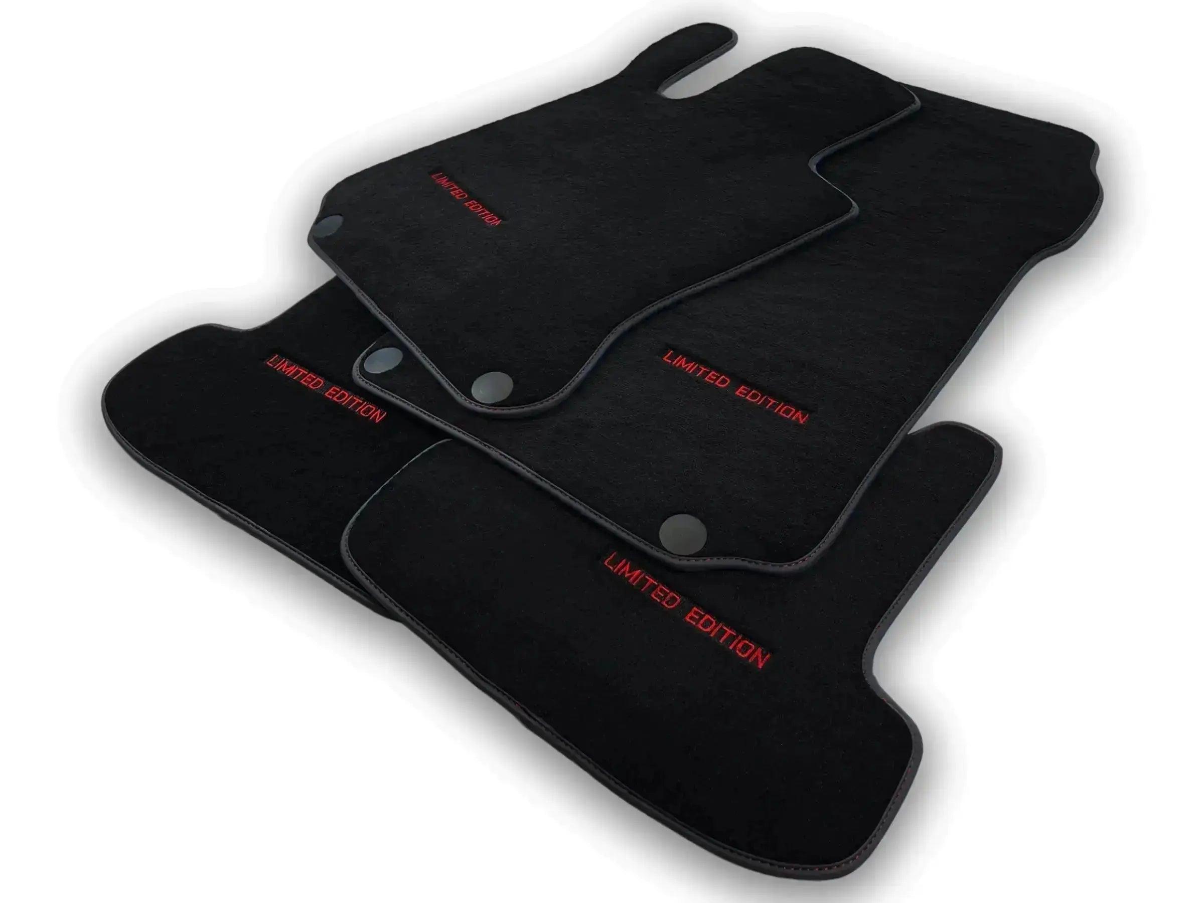 Black Floor Mats For Mercedes Benz GLA-Class X156 (2017-2020) | Limited Edition - AutoWin