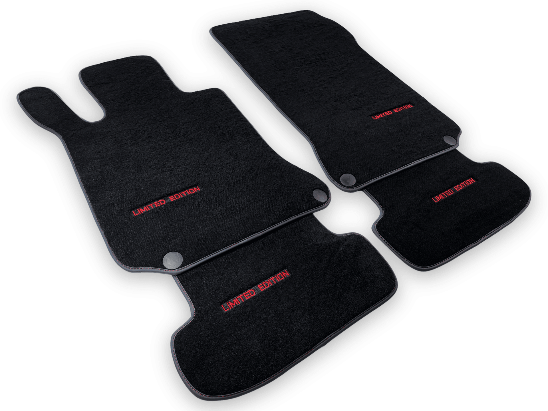 Black Floor Mats For Mercedes Benz V-Class 447 Front (2014-2019) | Limited Edition - AutoWin