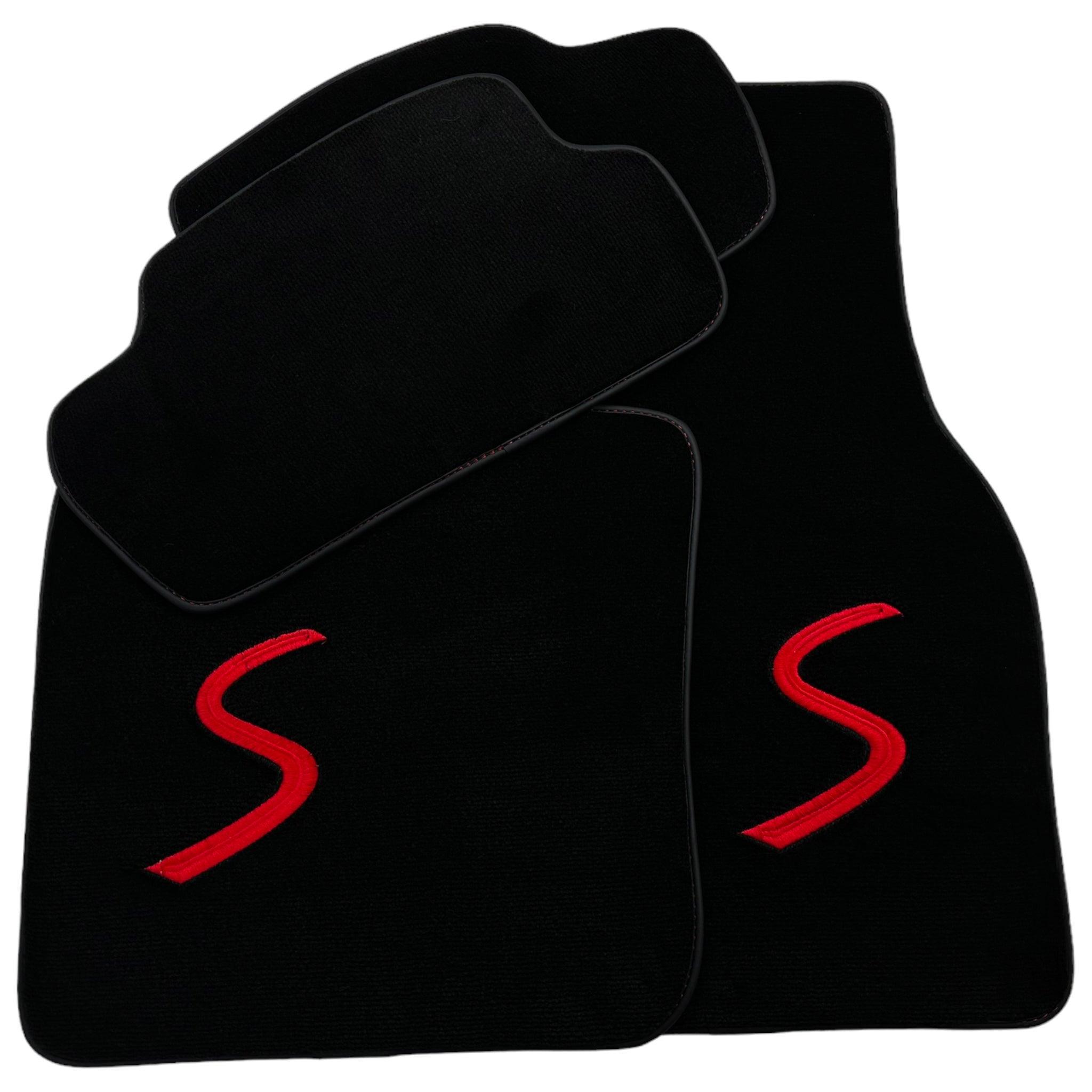 Black Floor Mats for Mini Cooper / One Electric (2020-2023) - AutoWin
