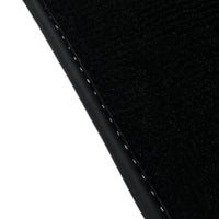 Black Floor Mats for Pontiac FireBird (1970-1981) with Trans Am Logo - AutoWin