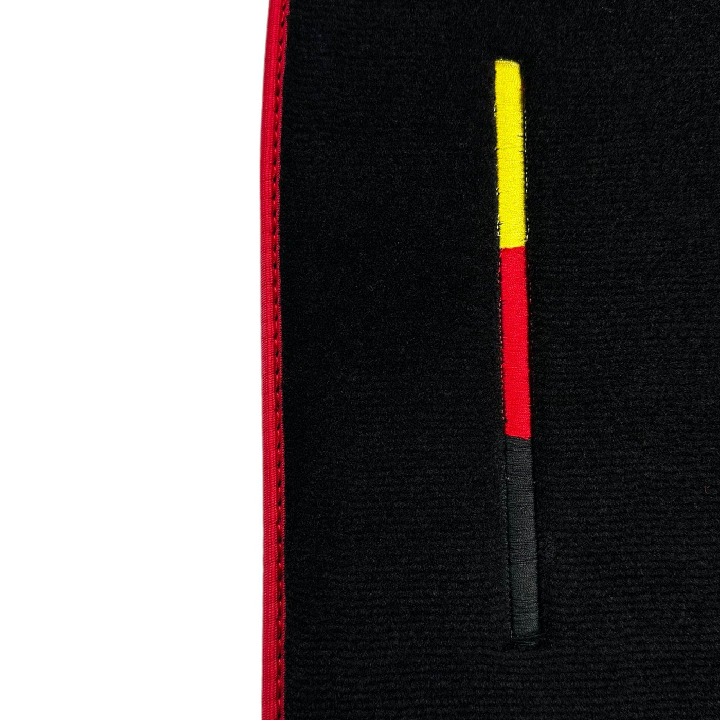 Black Floor Mats for Porsche 991 (2012-2019) with Red Trim - AutoWin