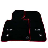 Black Floor Mats For Toyota Land Cruiser 150 (2009-2022) Red Trim | ER56 Design - AutoWin