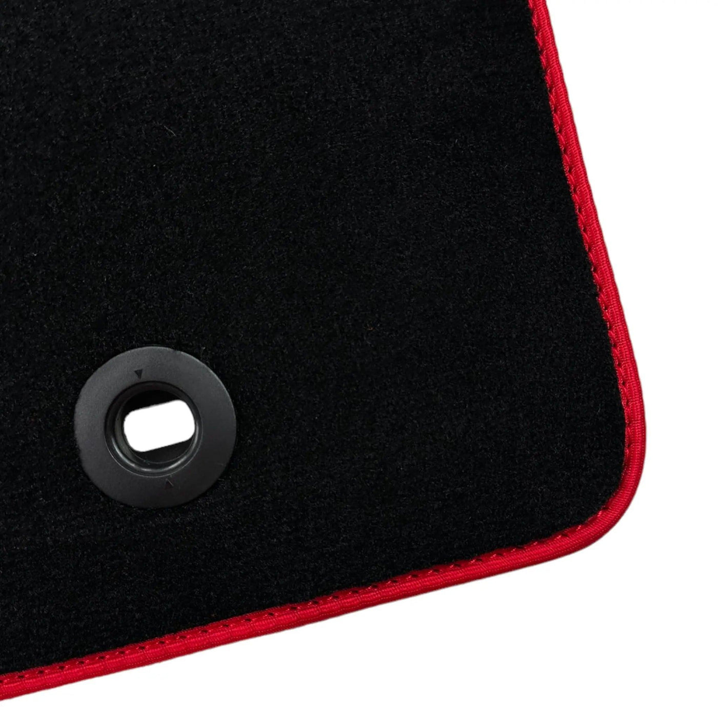 Black Floor Mats for Toyota Prius (2009-2012) ER56 Design with Red Trim - AutoWin