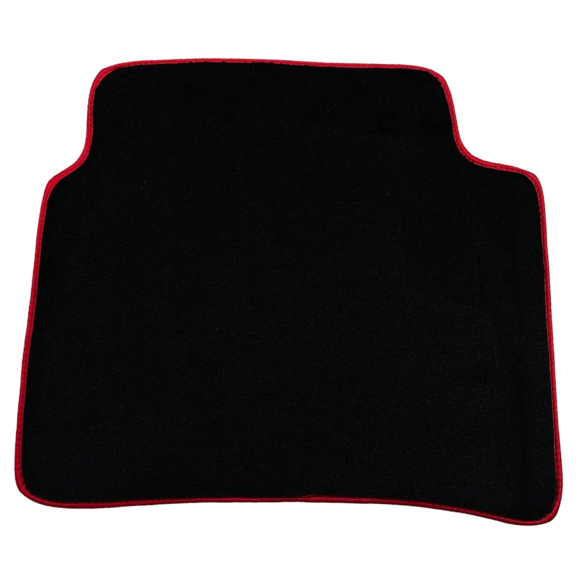 Black Floor Mats for Toyota Prius (2016-2021) ER56 Design with Red Trim - AutoWin