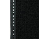 Black Floor Mats with Leather for Lamborghini Gallardo (2004-2014) - Fighter Jet Edition - AutoWin