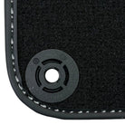Black Floor Mats with Leather for Lamborghini Huracan (2014-2023) - Fighter Jet Edition - AutoWin