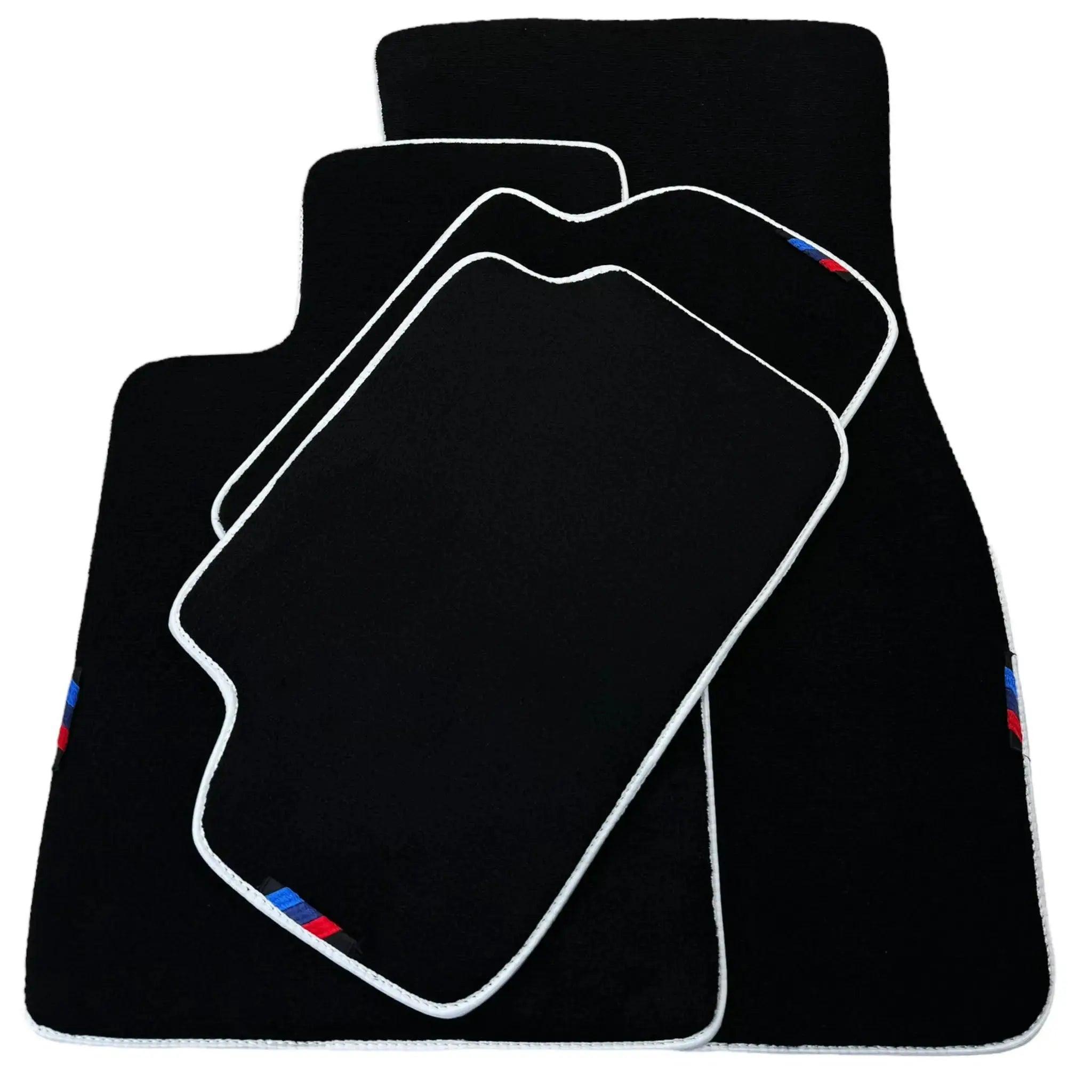 Black Mats For BMW M5 E28 | White Trim - AutoWin