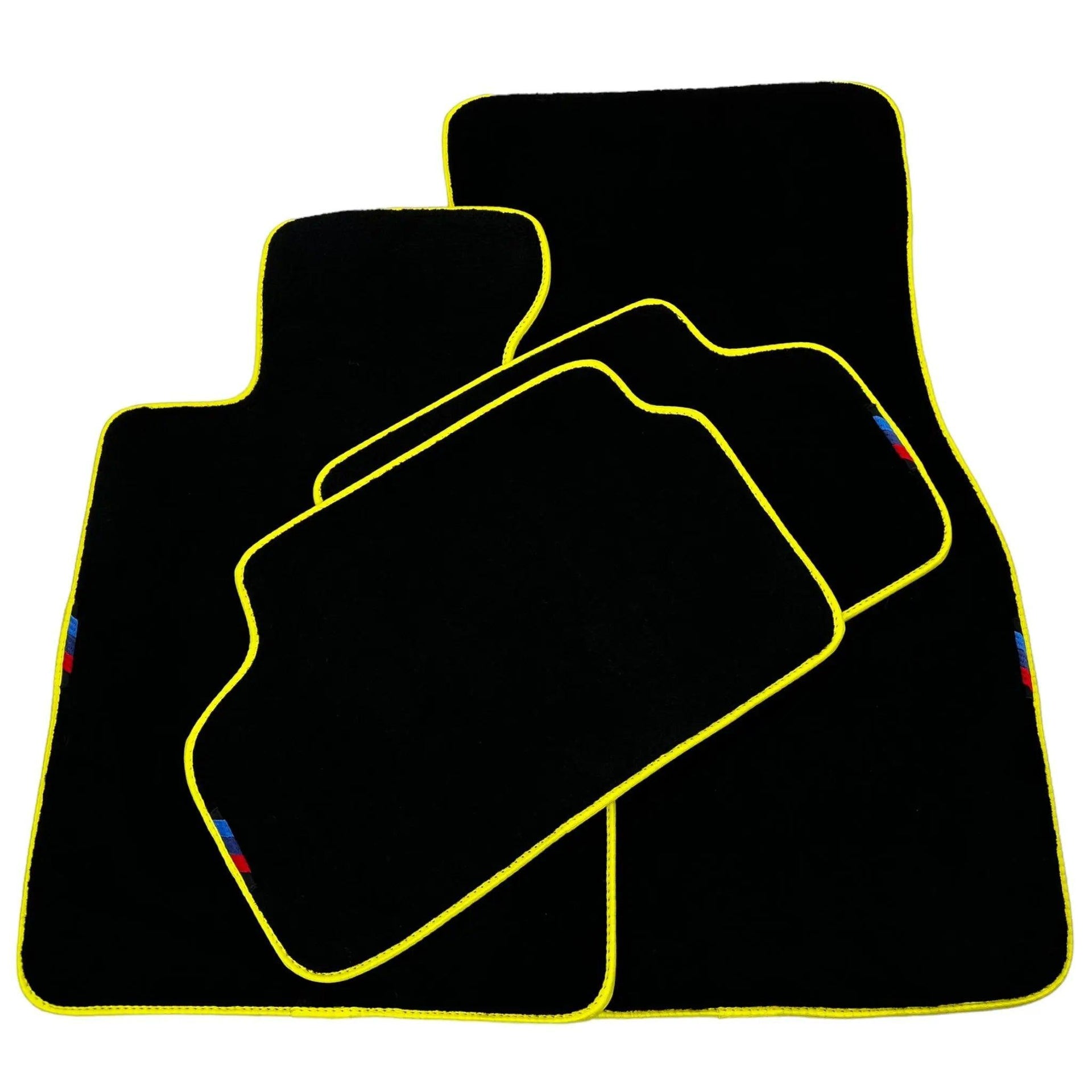 Black Mats For BMW M6 E24 | Yellow Trim - AutoWin