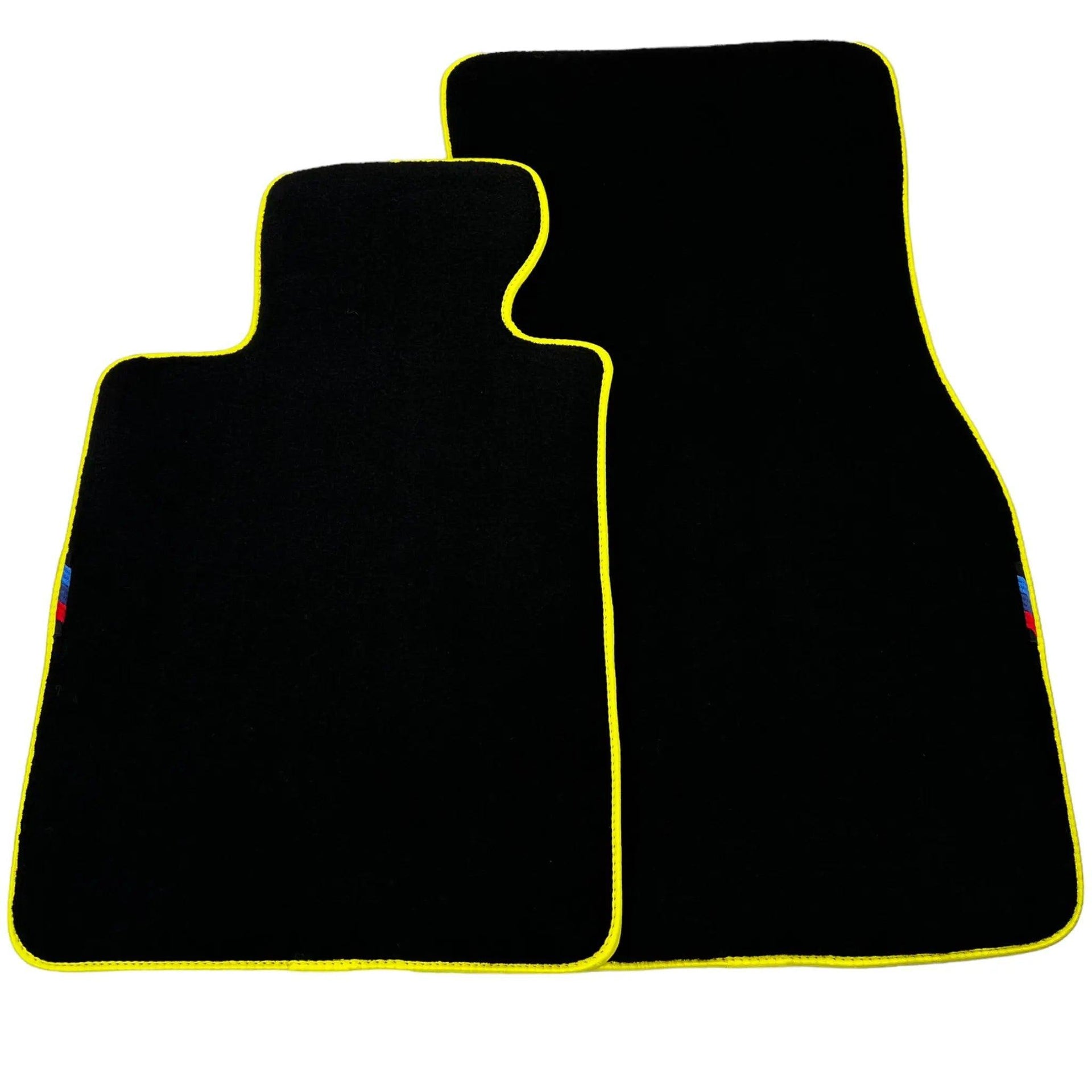 Black Mats For BMW M6 F13 Coupe | Yellow Trim - AutoWin