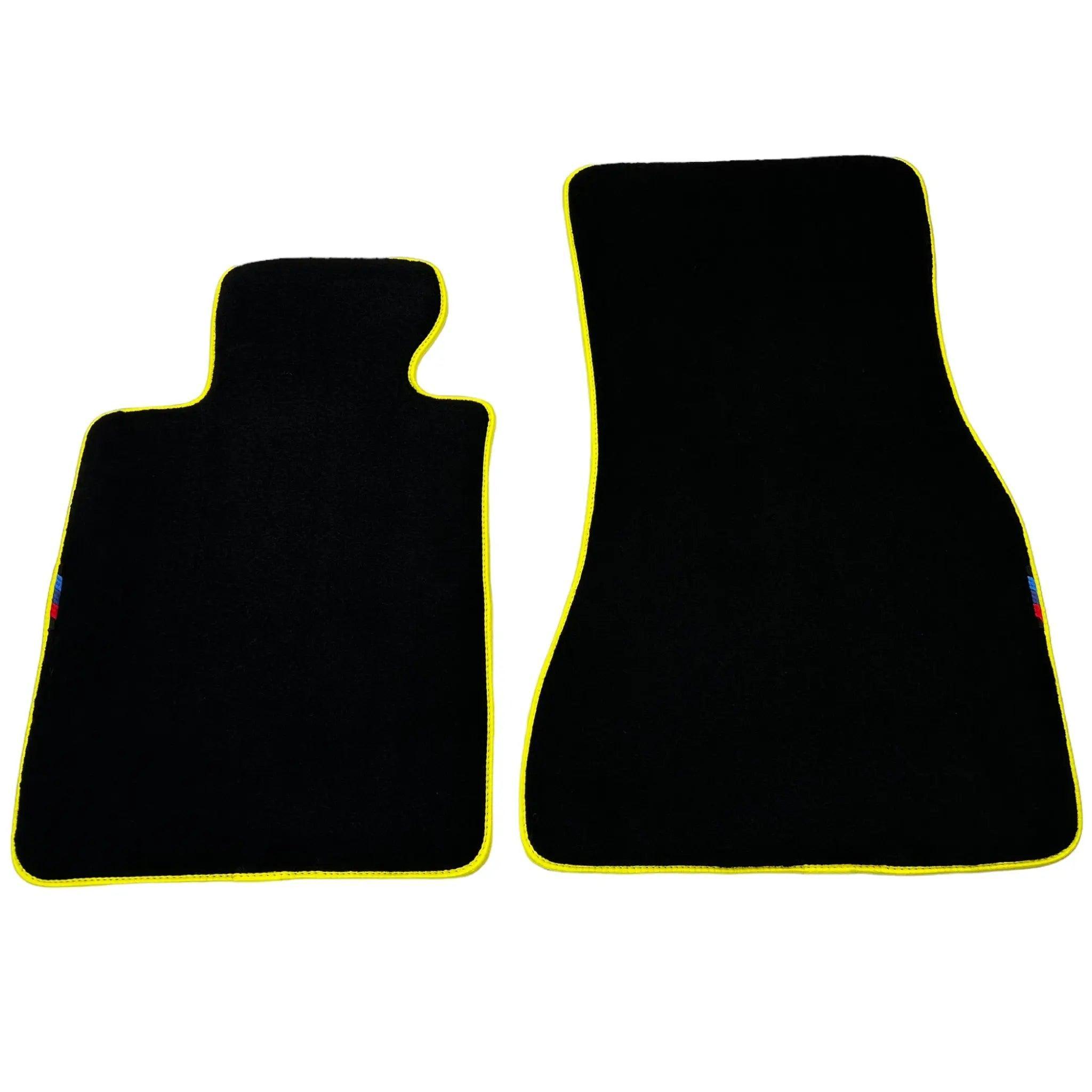 Black Mats For BMW X5M E70 SUV | Yellow Trim - AutoWin