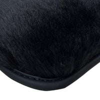 Black Sheepskin Floor Mats for Rolls-Royce Dawn (2016-2023) No Steps Edition - AutoWin