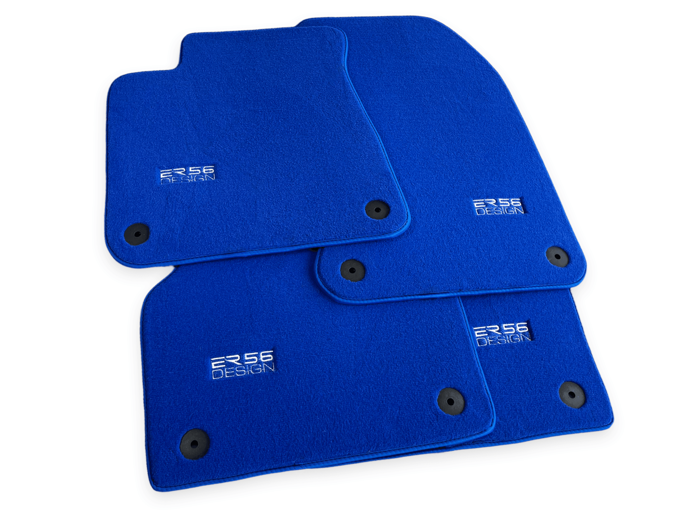 Blue Floor Mats for Audi A1 3-door Hatchback 2010-2018 | ER56 Design - AutoWin