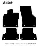 Blue Floor Mats for Audi A3 - 3-door Hatchback (2013-2020) | ER56 Design - AutoWin