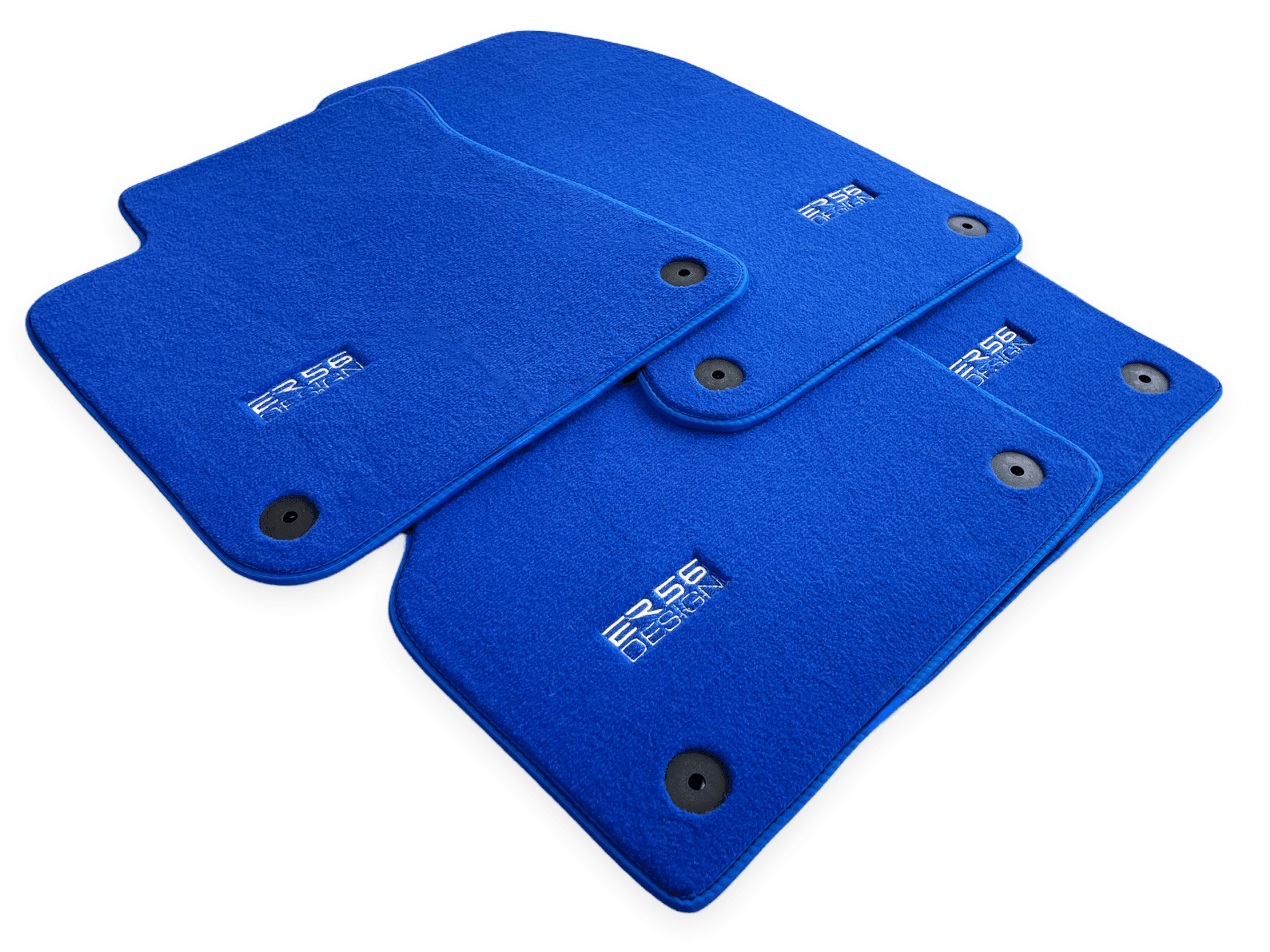 Blue Floor Mats for Audi A3 - Convertible (2008-2013) | ER56 Design - AutoWin