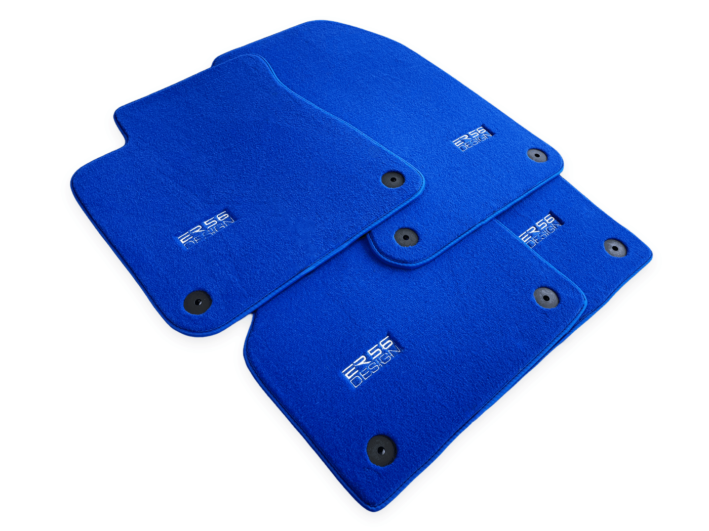 Blue Floor Mats for Audi A5 - F57 Convertible (2017-2020) | ER56 Design - AutoWin