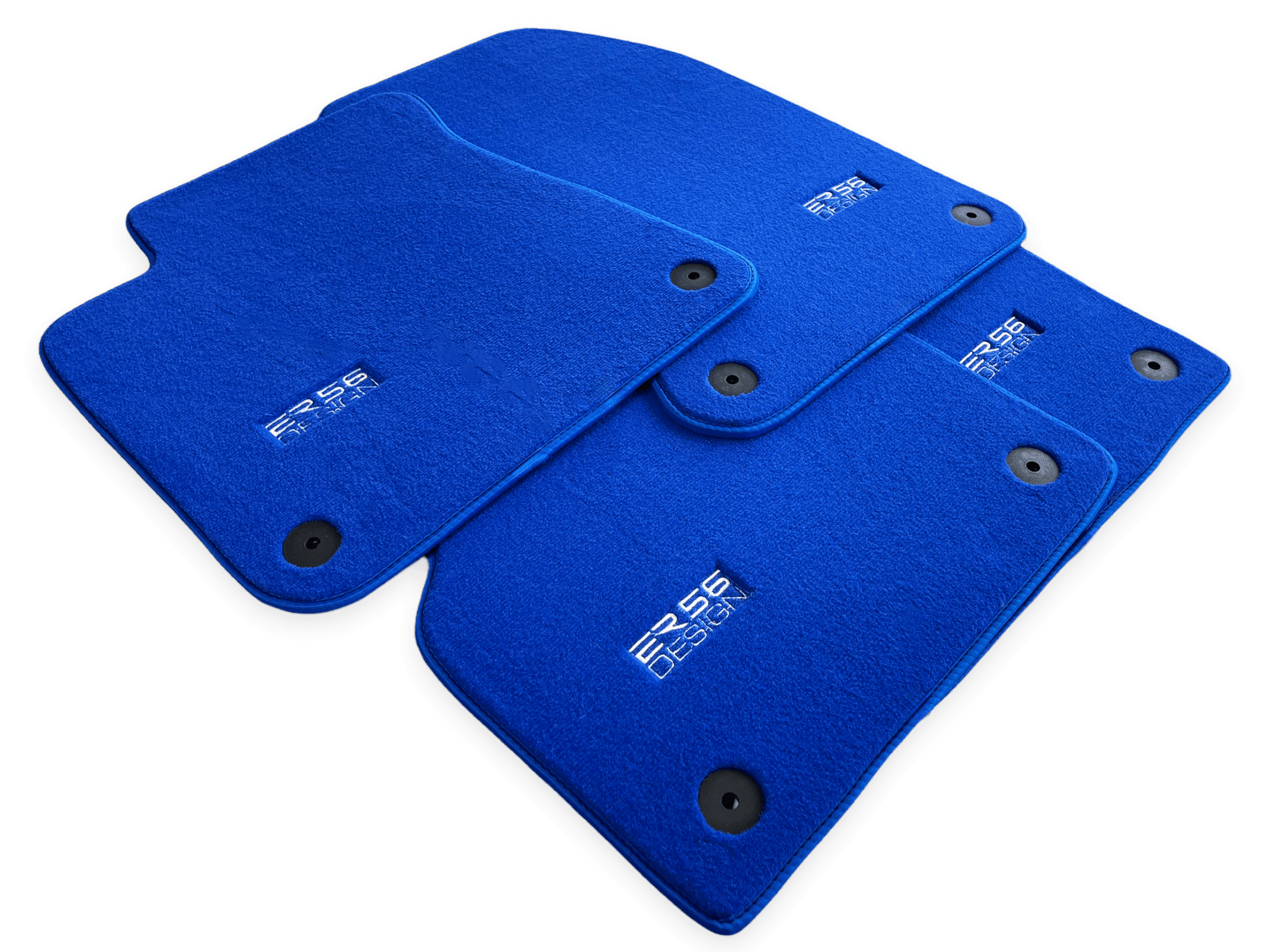 Blue Floor Mats for Audi A6 - C5 Sedan Facelift (2002-2004) | ER56 Design - AutoWin