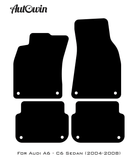 Blue Floor Mats for Audi A6 - C6 Sedan (2004-2008) | ER56 Design - AutoWin