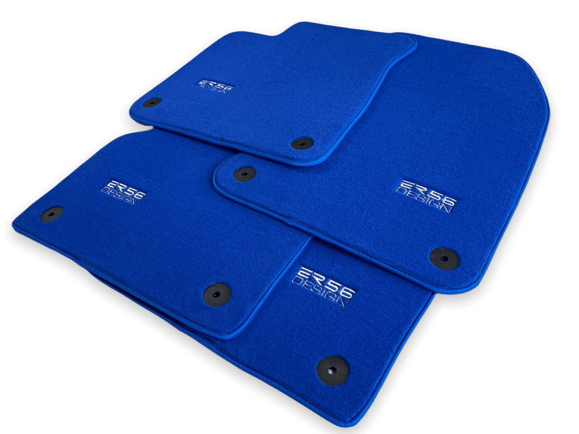 Blue Floor Mats for Audi A6 - C7 Avant (2011-2018) | ER56 Design - AutoWin