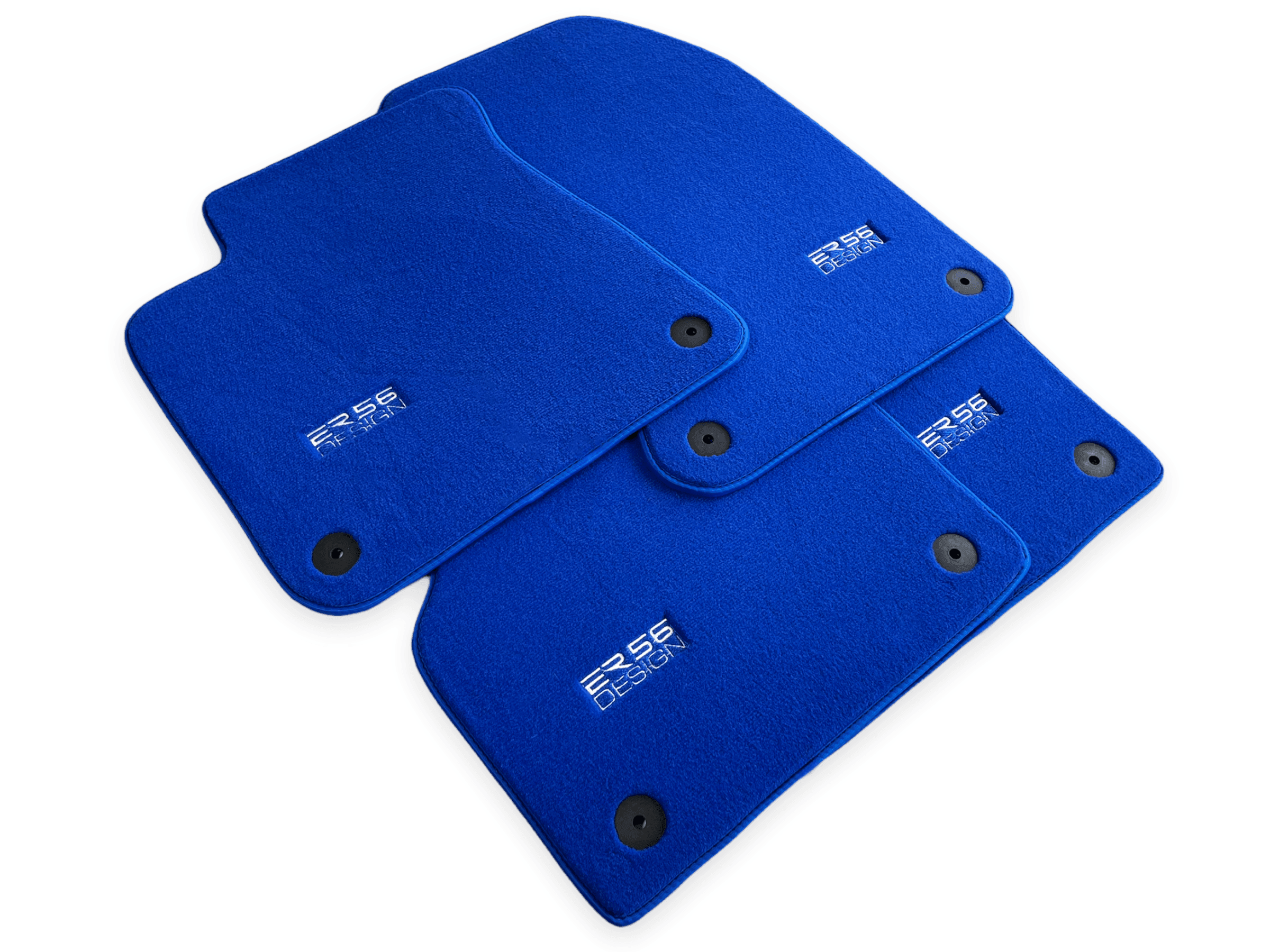 Blue Floor Mats for Audi A6 - C8 Allroad Quattro (2019-2023) | ER56 Design - AutoWin