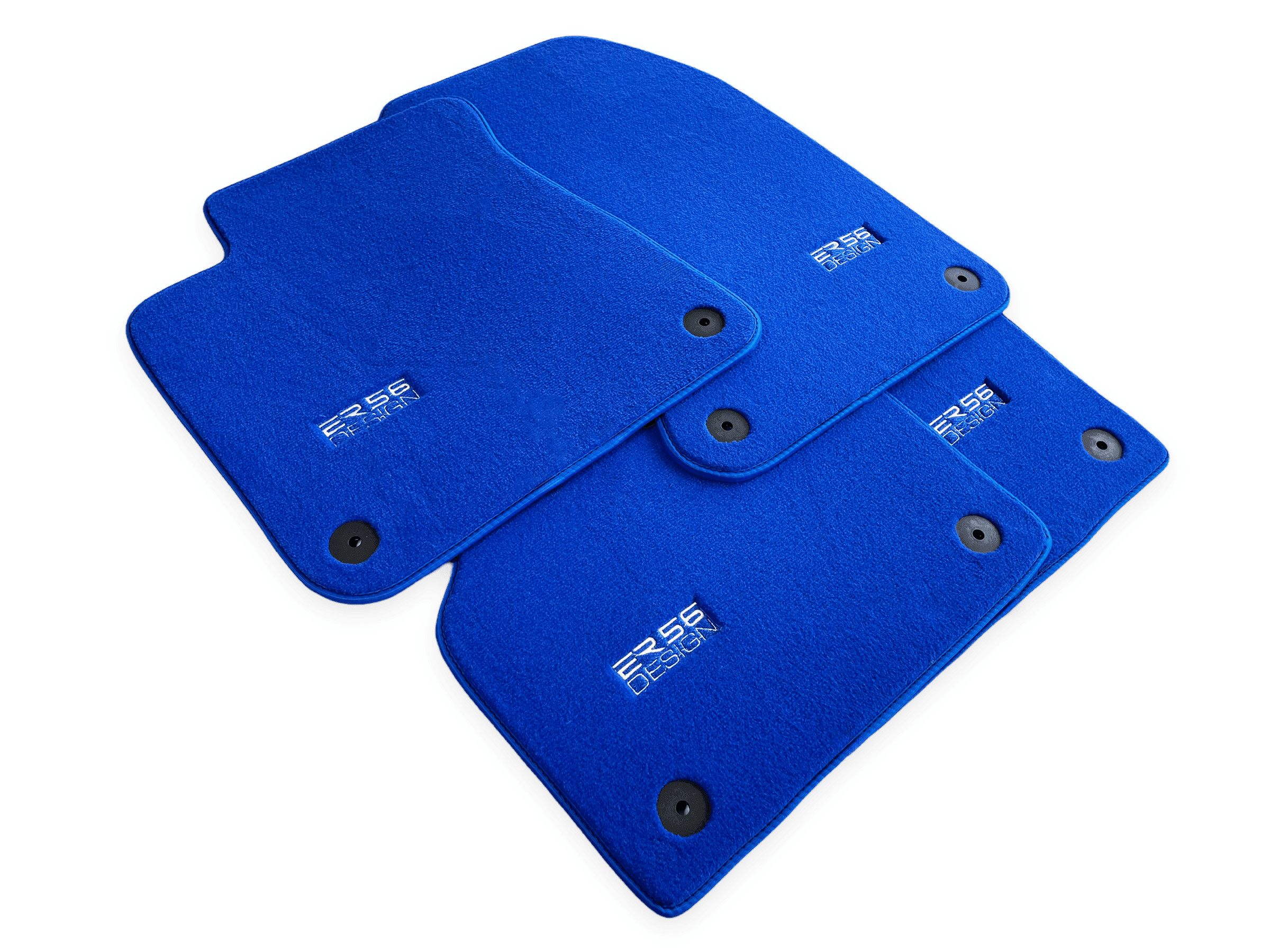 Blue Floor Mats for Audi A6 - C8 Allroad Quattro (2019-2023) | ER56 Design - AutoWin