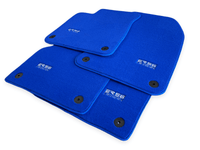 Blue Floor Mats for Audi A6 - C8 Allroad Quattro (2019-2023) | ER56 Design - AutoWin