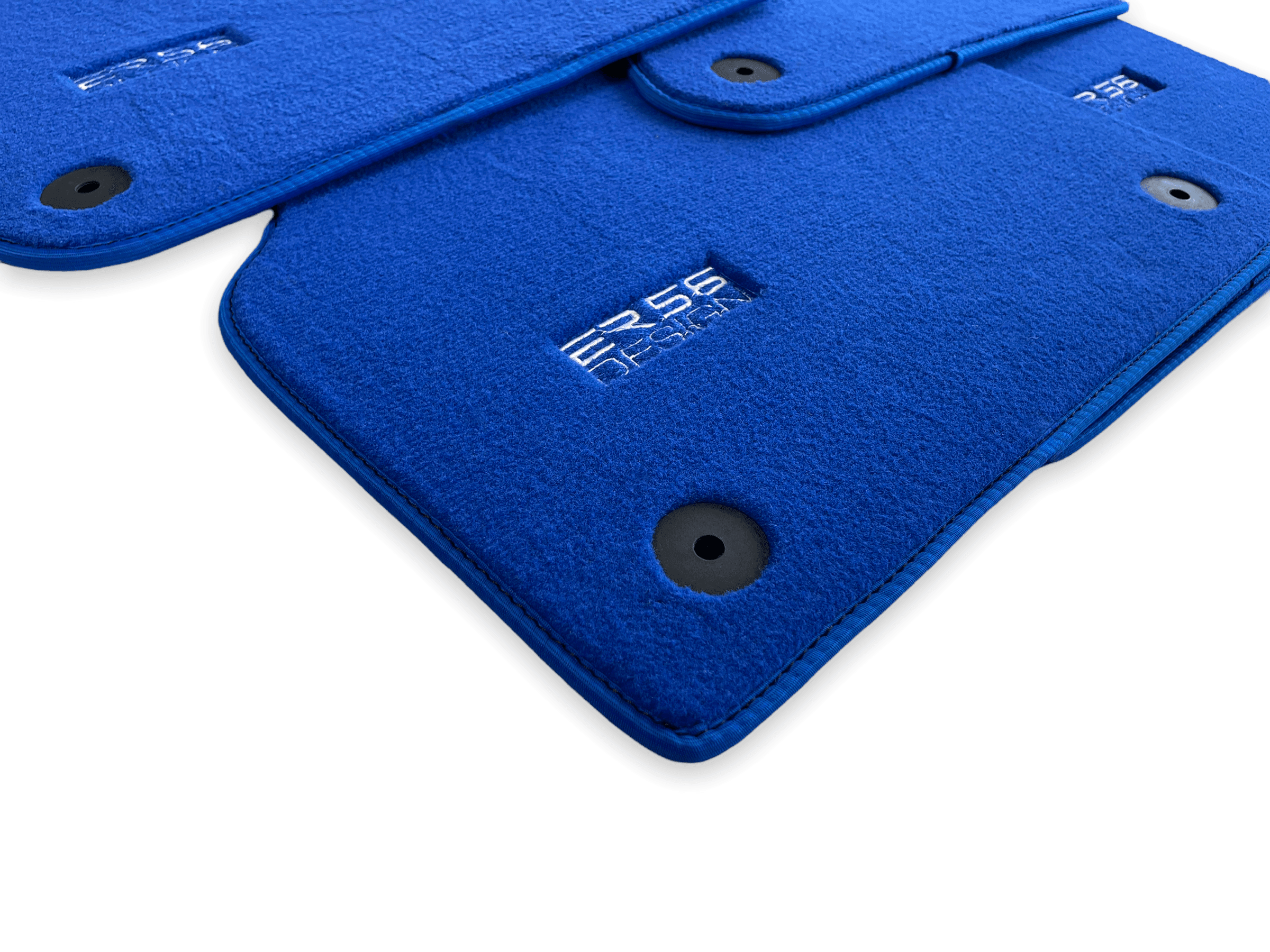 Blue Floor Mats for Audi A6 - C8 Allroad Quattro (2019-2023) | ER56 Design - AutoWin