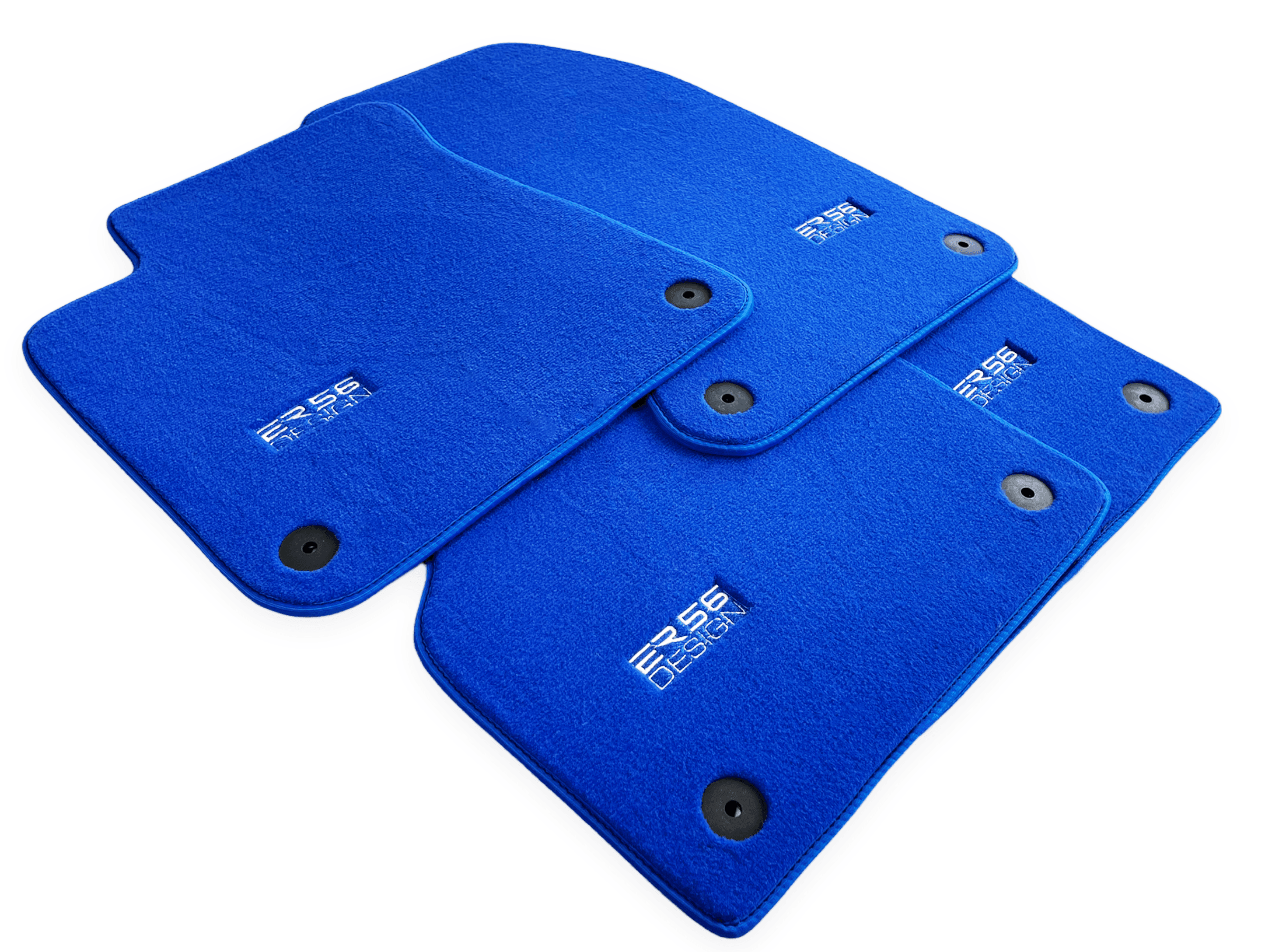 Blue Floor Mats for Audi A6 - C8 Allroad Quattro (2019-2023) | ER56 Design - AutoWin