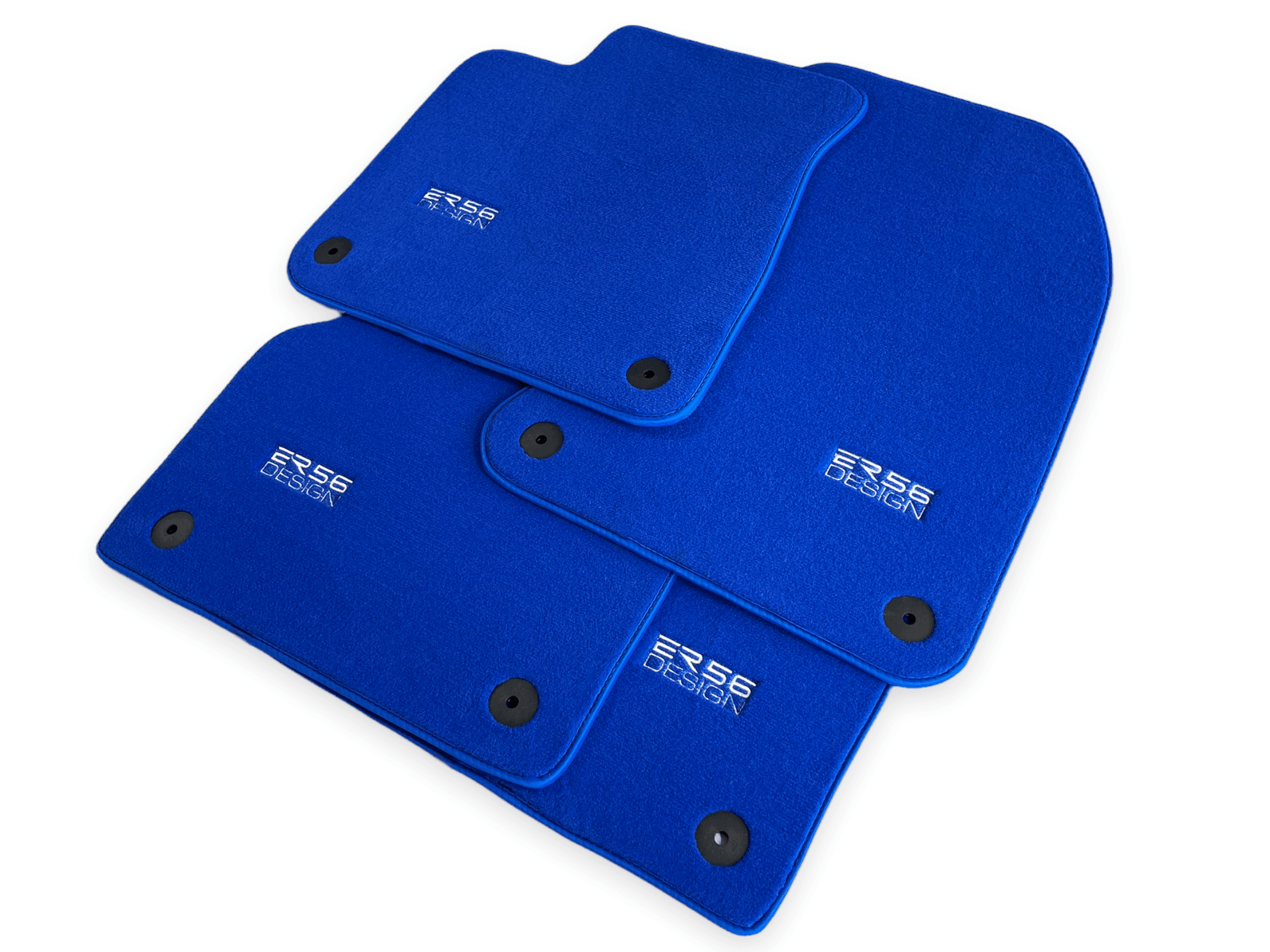 Blue Floor Mats for Audi A6 - C8 Allroad Quattro (2019-2023) | ER56 Design - AutoWin