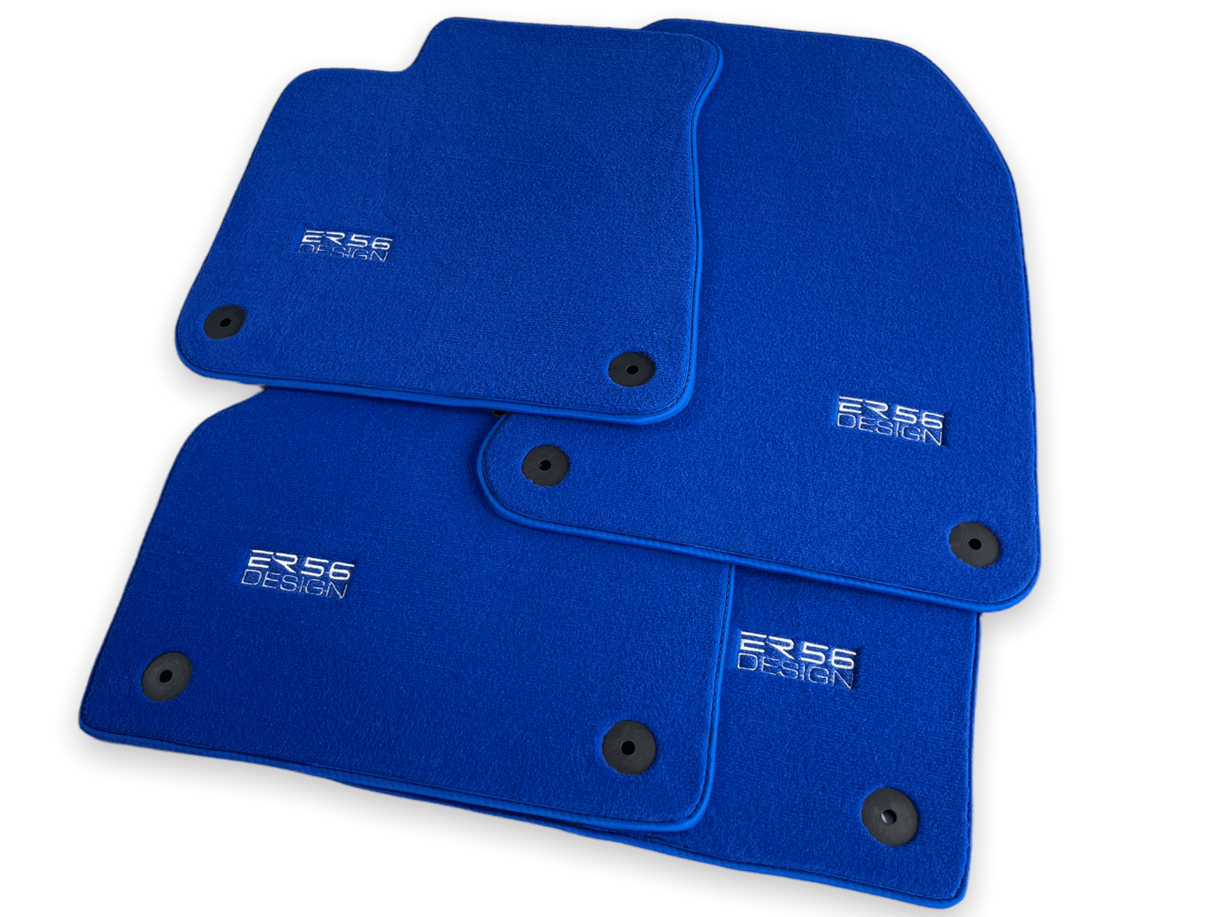 Blue Floor Mats for Audi A6 - C8 Allroad Quattro (2019-2023) | ER56 Design - AutoWin