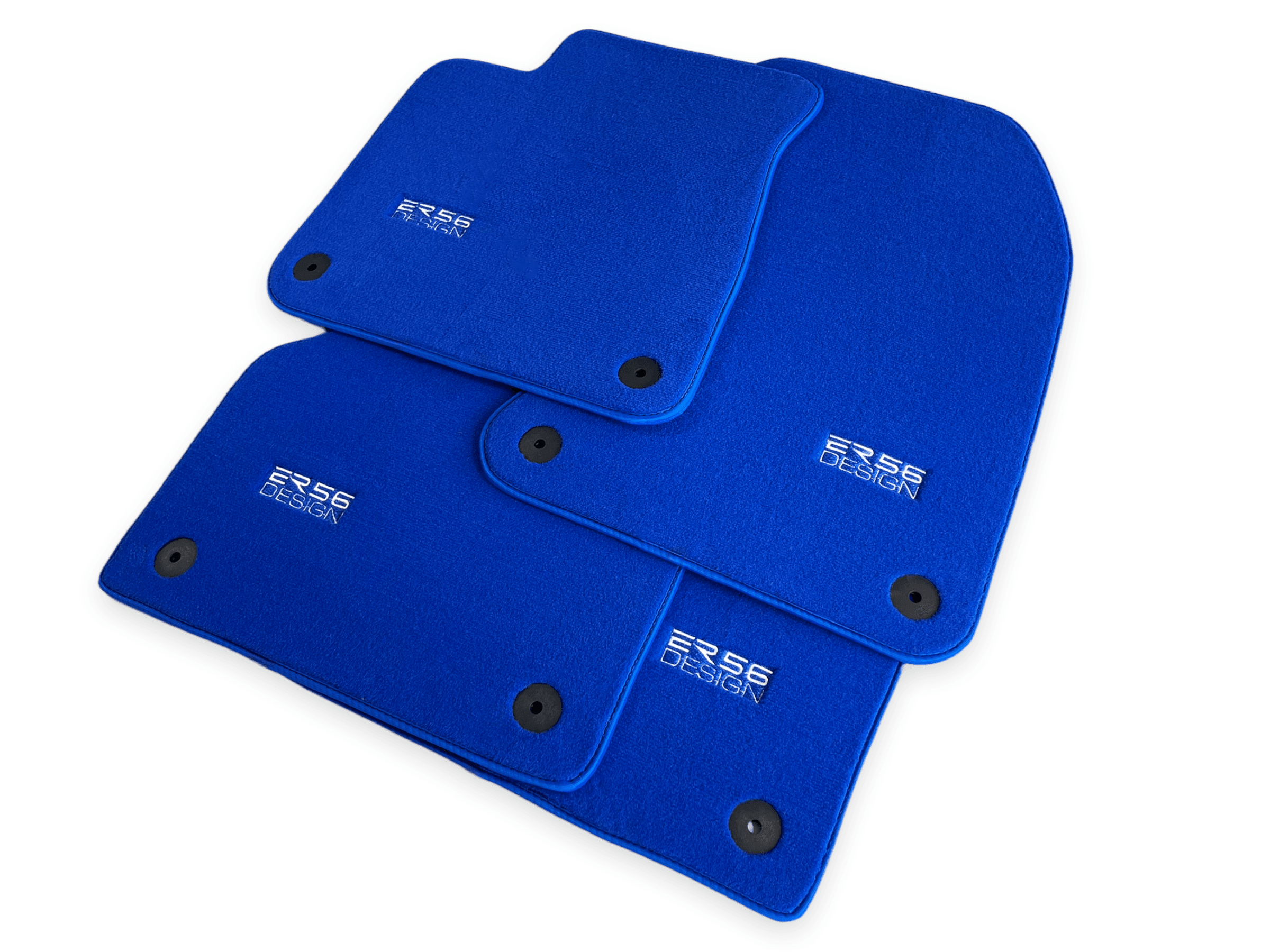 Blue Floor Mats for Audi A6 - C8 Allroad Quattro (2019-2023) | ER56 Design - AutoWin