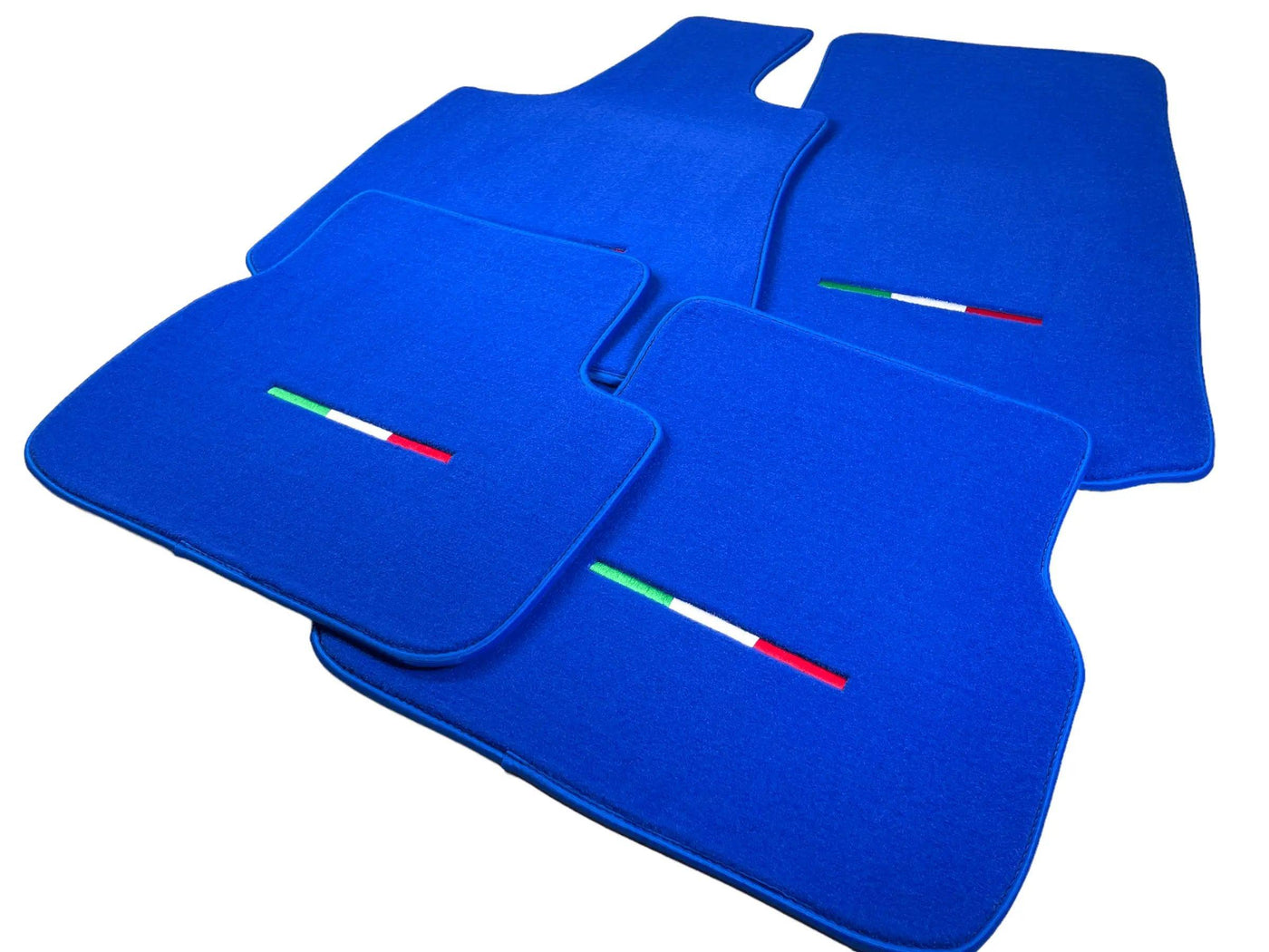 Blue Floor Mats For Maserati Coupé (2001-2007) Italy Edition - AutoWin