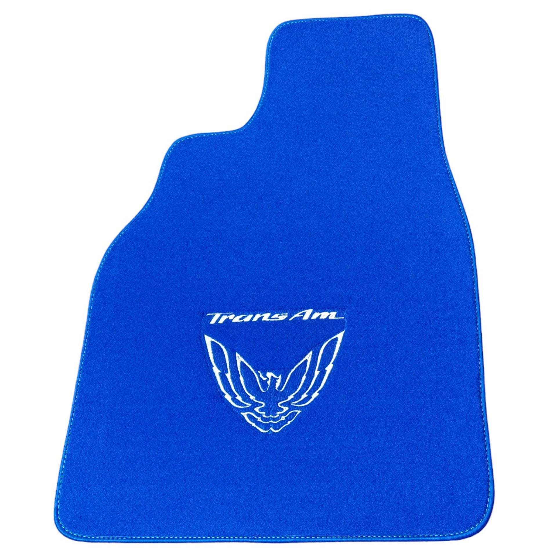 Blue Floor Mats for Pontiac FireBird (1993-2002) with Trans Am Logo - AutoWin