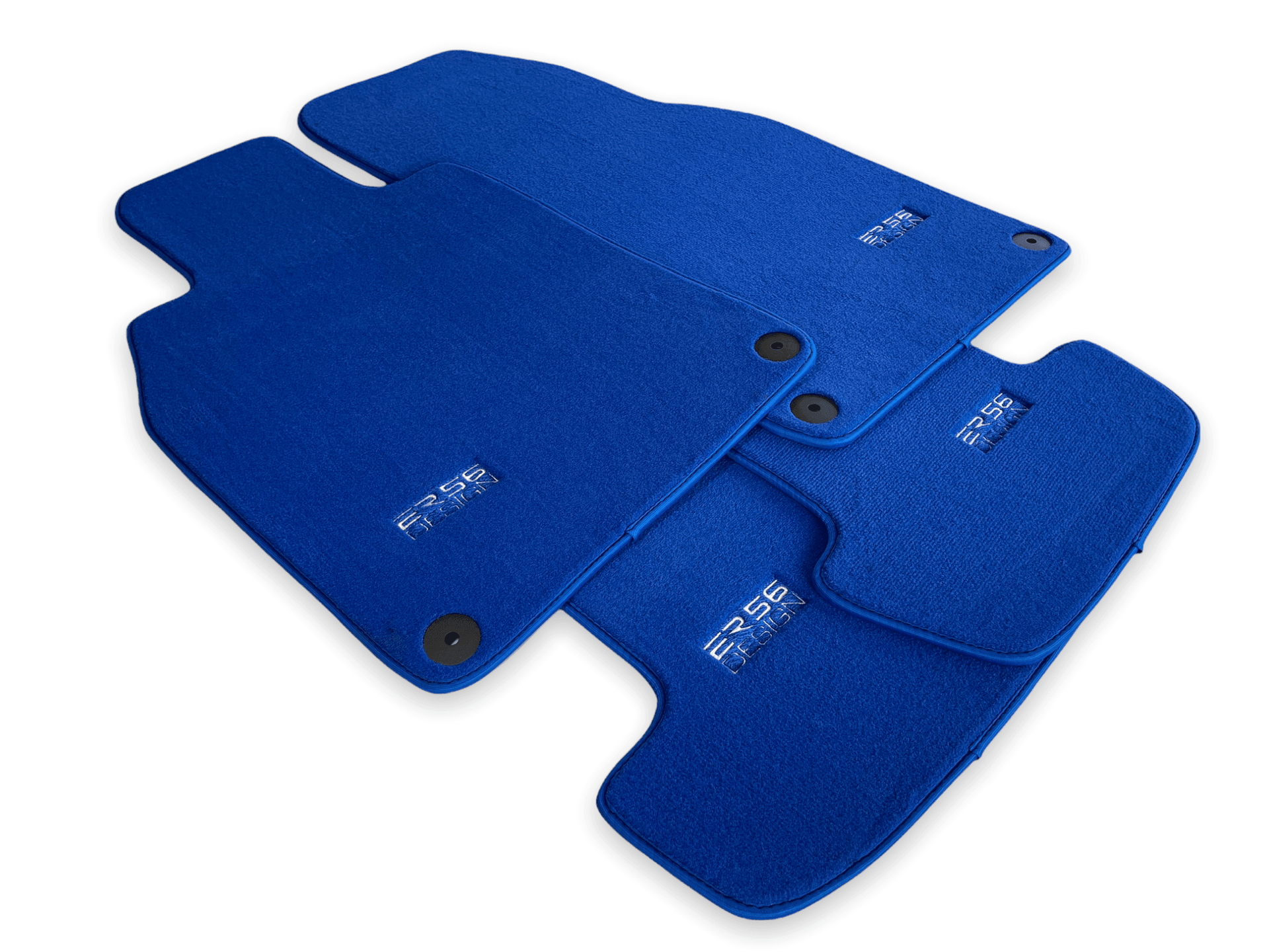 Blue Floor Mats for Porsche Panamera (2017-2023) | ER56 Design - AutoWin