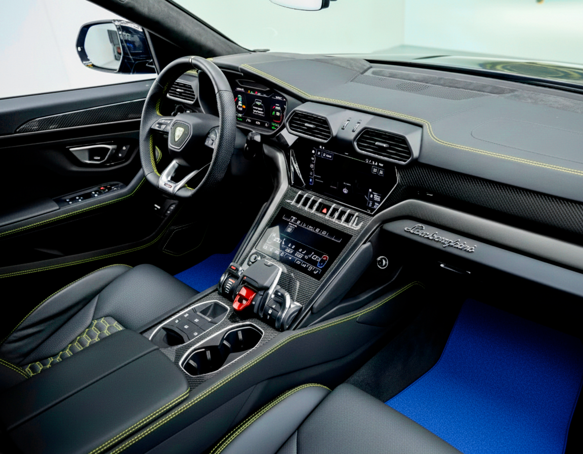 Floor Mats For Lamborghini Urus Blue Tailored Carpets - Autowin
