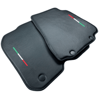 Carbon Fiber Leather Floor Mats For Ferrari F12 Berlinetta (2012-2022) - AutoWin