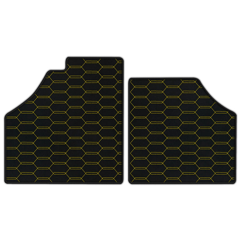 Tapetes de couro Sob medida com padrão hexagonal entrelaçado para Ferrari Enzo (2002-2004)