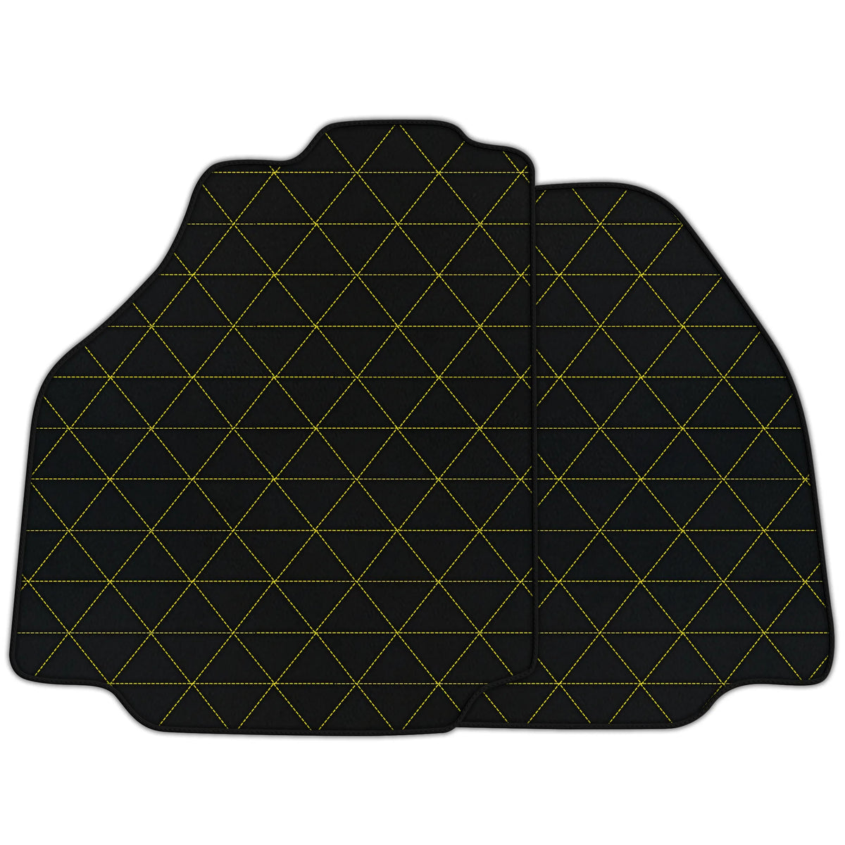Customizable Leather Floor Mats with Triangle Pattern for Ferrari 458 Spider (2012-2015)