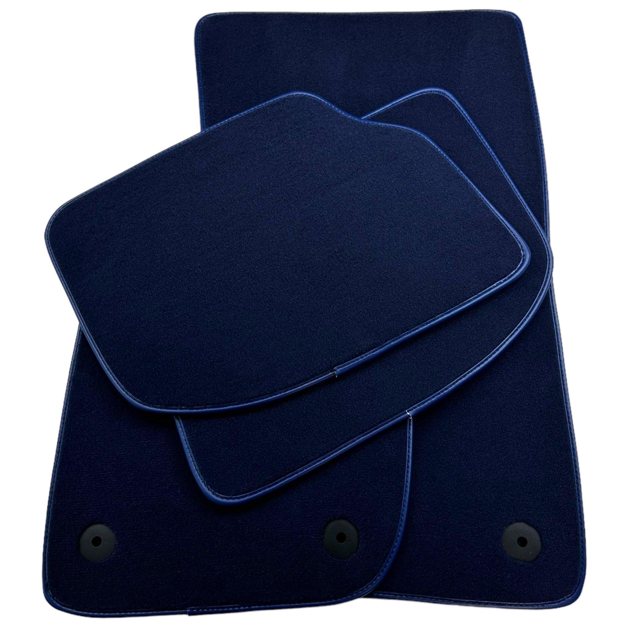 Dark Blue Floor Mats For Bentley Continental GTC Convertible (2018–2023) - AutoWin