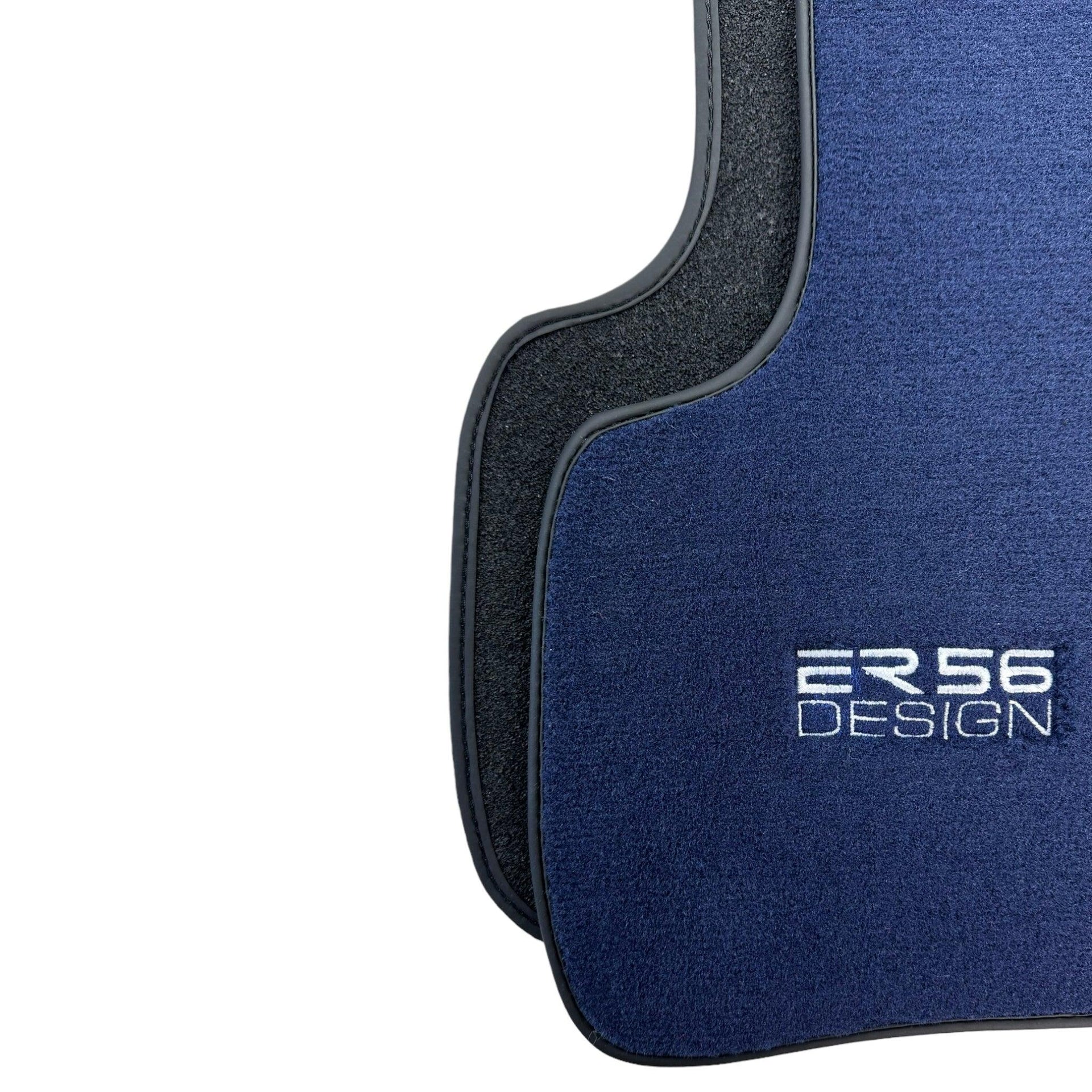 Dark Blue Floor Mats For Mercedes-Benz C-Class W204 (2007-2014) - AutoWin