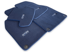 Dark Blue Floor Mats for Porsche Cayenne (2018-2023) | ER56 Design - AutoWin