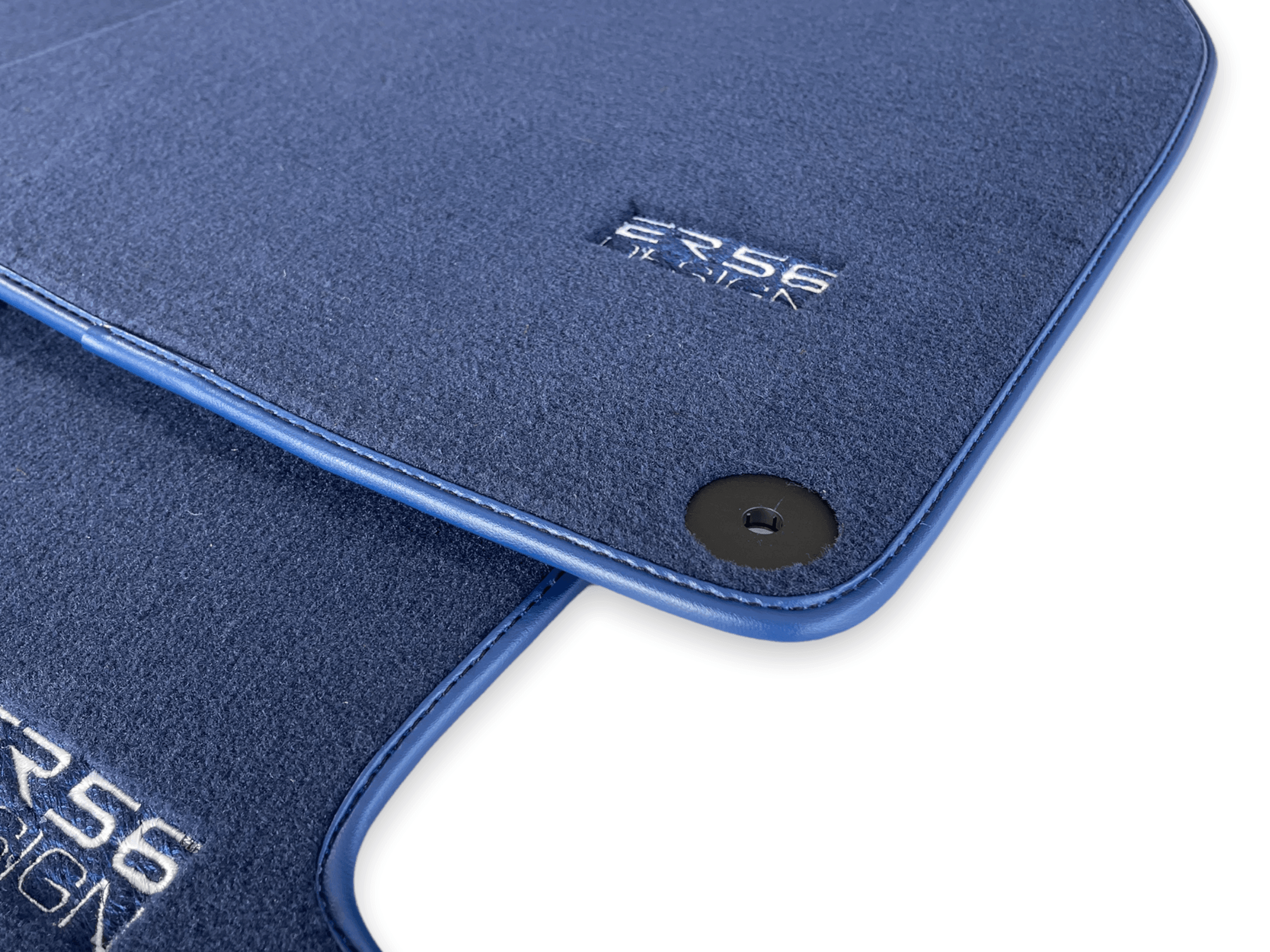 Dark Blue Floor Mats for Porsche Cayenne (2018-2023) | ER56 Design - AutoWin
