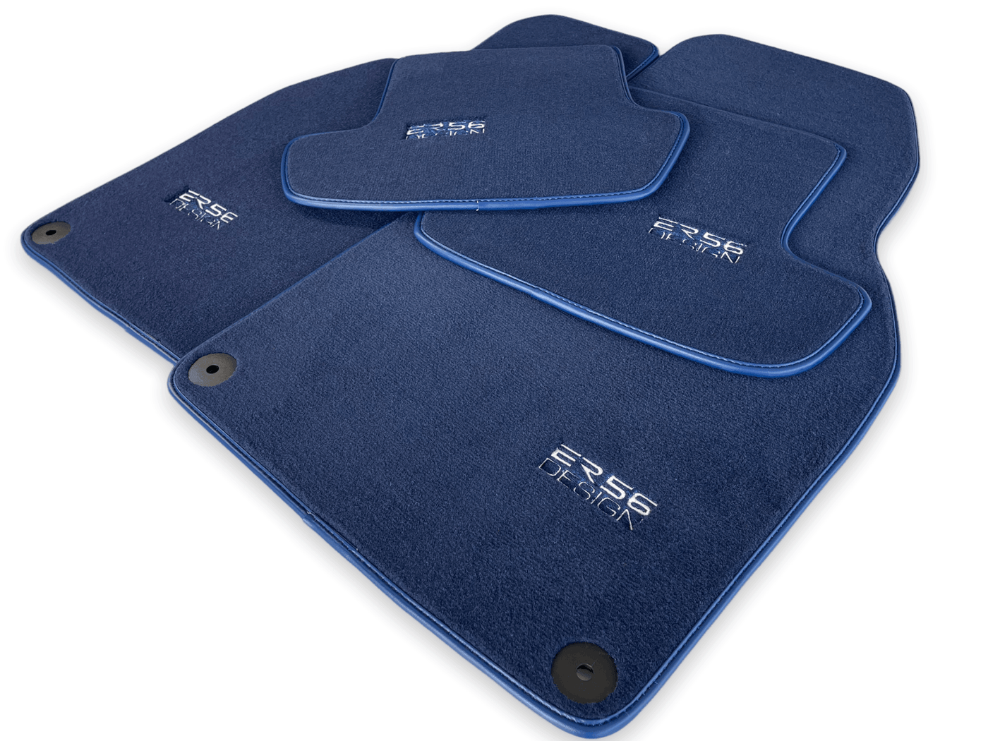 Dark Blue Floor Mats for Porsche Macan (2014-2023) | ER56 Design - AutoWin
