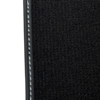 Black Floor Mats for Ferrari F430 (2004-2009) with Leather