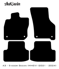 Floor Mats for Audi A3 - 5-door Sedan (MHEV) Mild Hybrid Electric Vehicle (2021 - 2024) - AutoWin