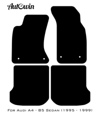 Floor Mats for Audi A4 - B5 Sedan (1995 - 1999) ER56 Design - AutoWin